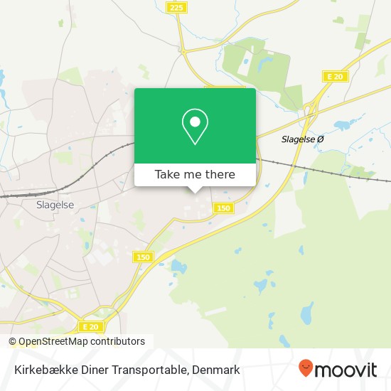 Kirkebække Diner Transportable map