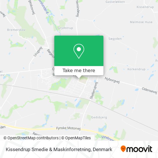 Kissendrup Smedie & Maskinforretning map