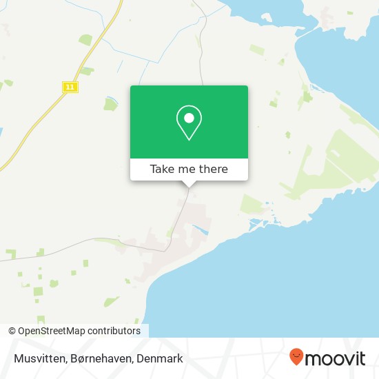 Musvitten, Børnehaven map