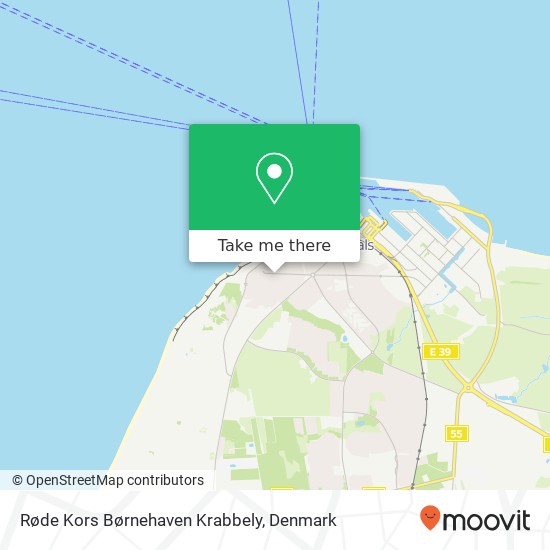 Røde Kors Børnehaven Krabbely map