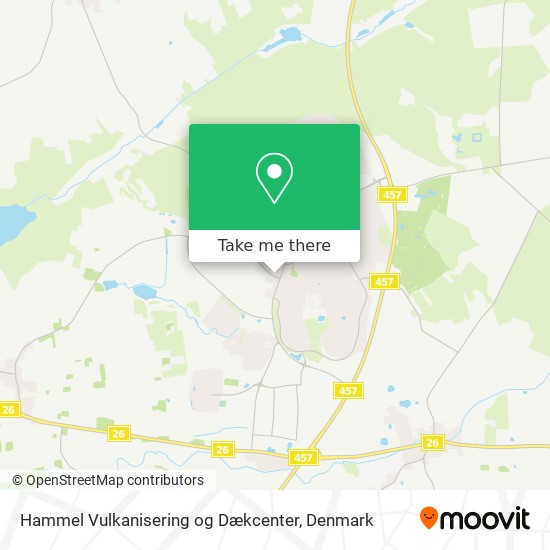 Hammel Vulkanisering og Dækcenter map