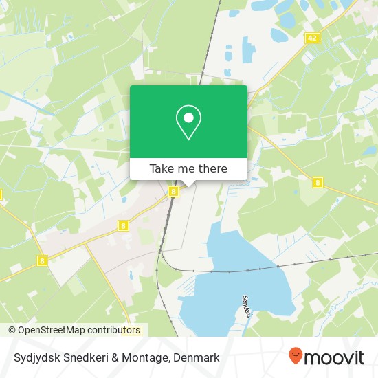 Sydjydsk Snedkeri & Montage map