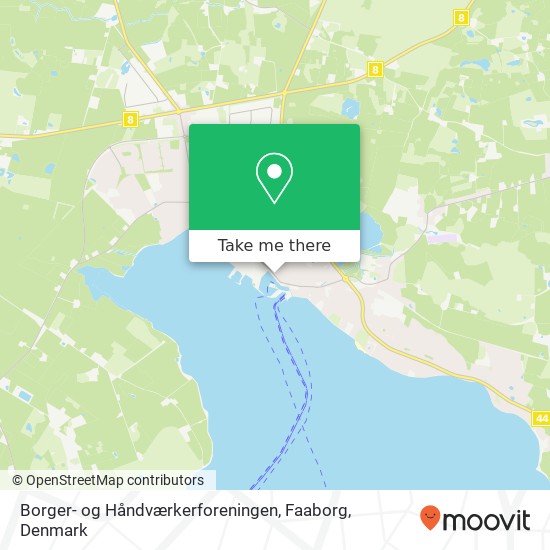 Borger- og Håndværkerforeningen, Faaborg map