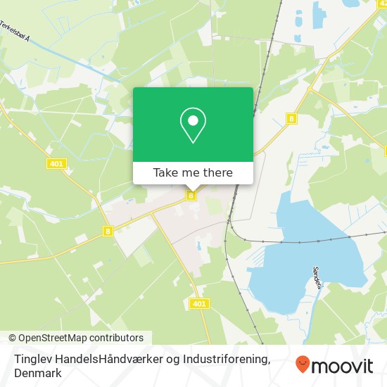 Tinglev HandelsHåndværker og Industriforening map