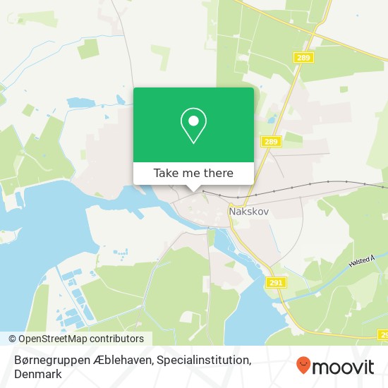 Børnegruppen Æblehaven, Specialinstitution map