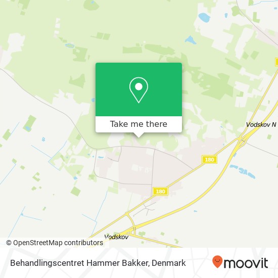 Behandlingscentret Hammer Bakker map