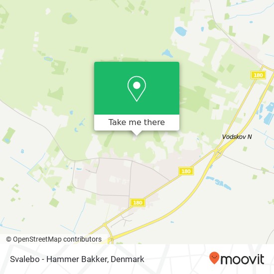 Svalebo - Hammer Bakker map