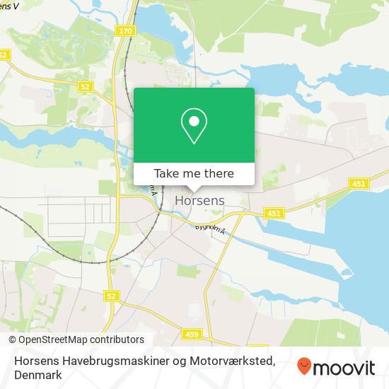 Horsens Havebrugsmaskiner og Motorværksted map