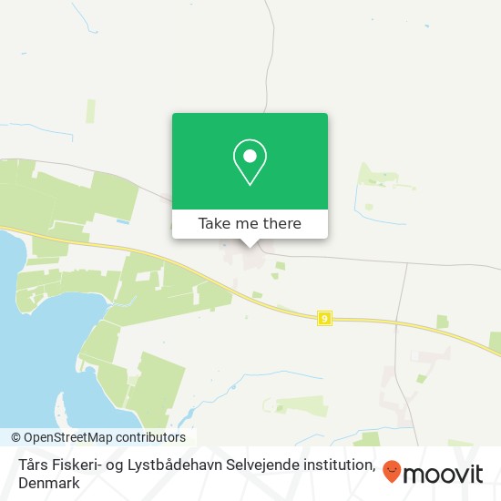 Tårs Fiskeri- og Lystbådehavn Selvejende institution map