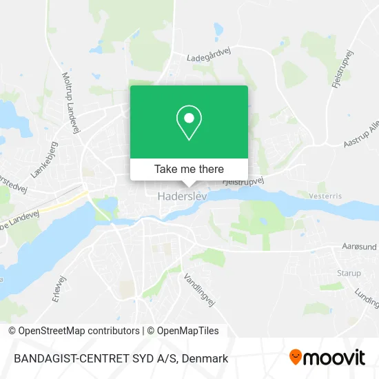 BANDAGIST-CENTRET SYD A/S map