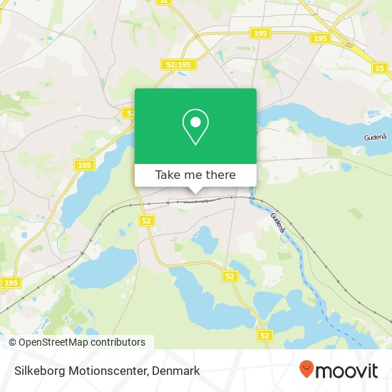 Silkeborg Motionscenter map