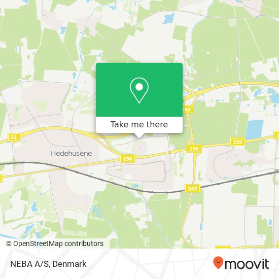 NEBA A/S map
