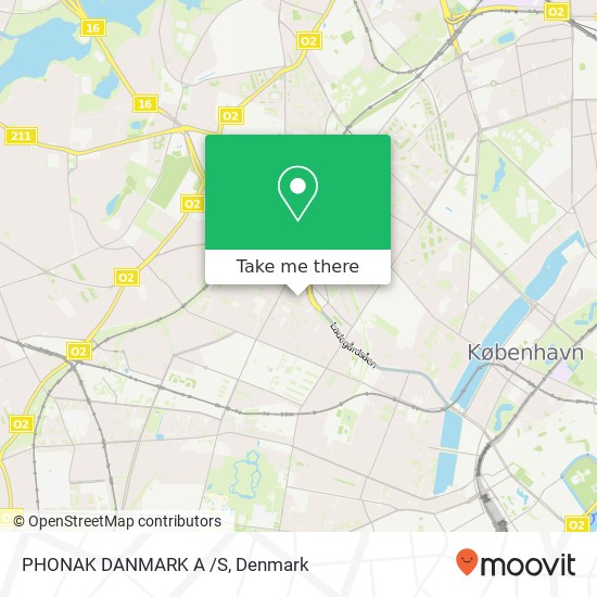 PHONAK DANMARK A /S map