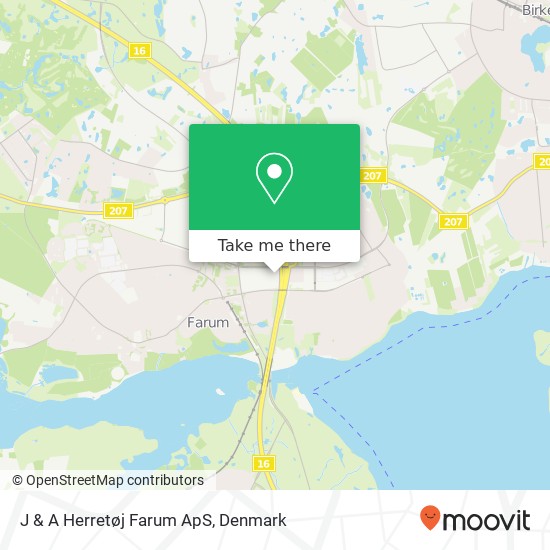 J & A Herretøj Farum ApS map