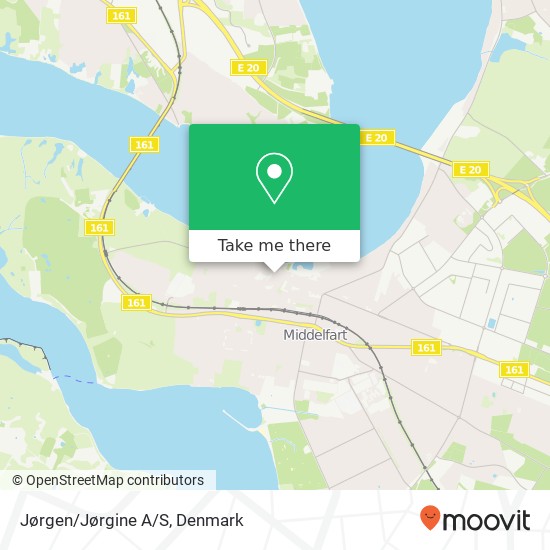 Jørgen/Jørgine A/S map