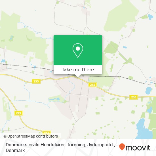 Danmarks civile Hundefører- forening, Jyderup afd. map
