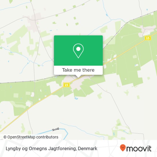 Lyngby og Omegns Jagtforening map