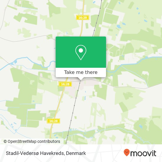 Stadil-Vedersø Havekreds map