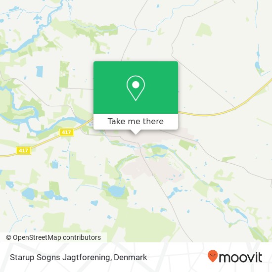 Starup Sogns Jagtforening map