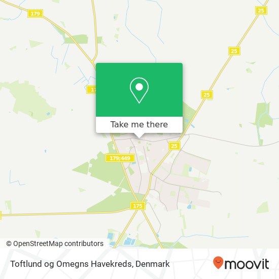 Toftlund og Omegns Havekreds map