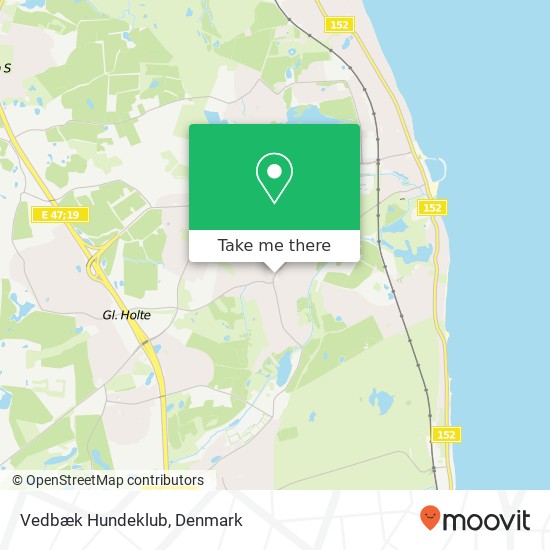 Vedbæk Hundeklub map