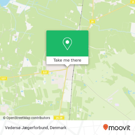 Vedersø Jægerforbund map