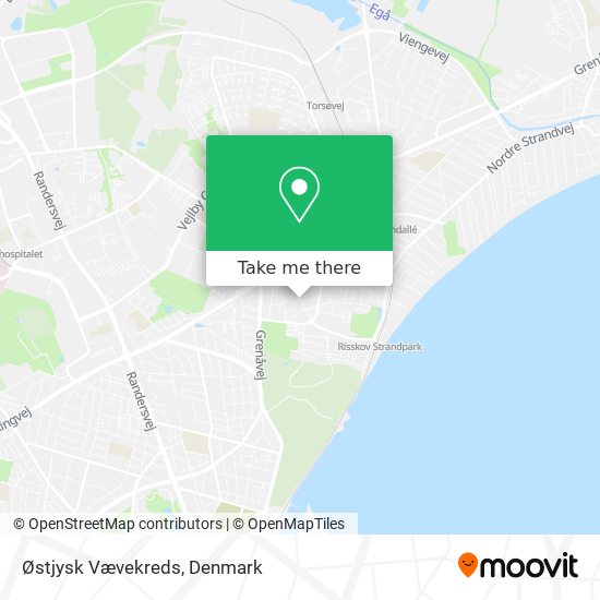 Østjysk Vævekreds map