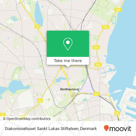 Diakonissehuset Sankt Lukas Stiftelsen map