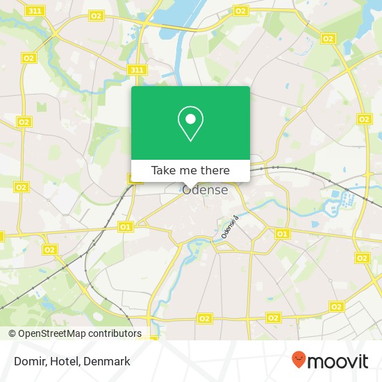 Domir, Hotel map