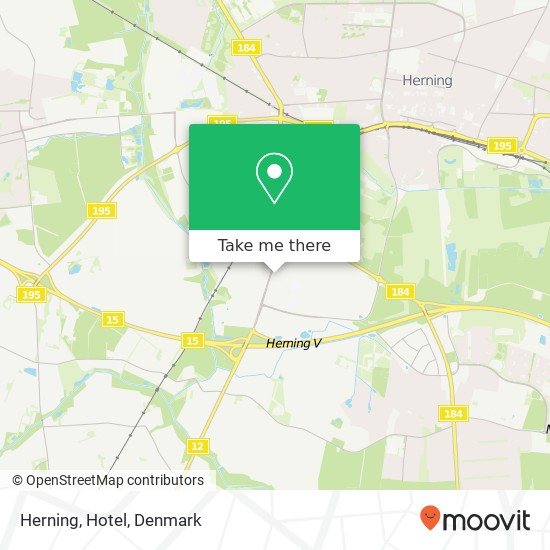 Herning, Hotel map