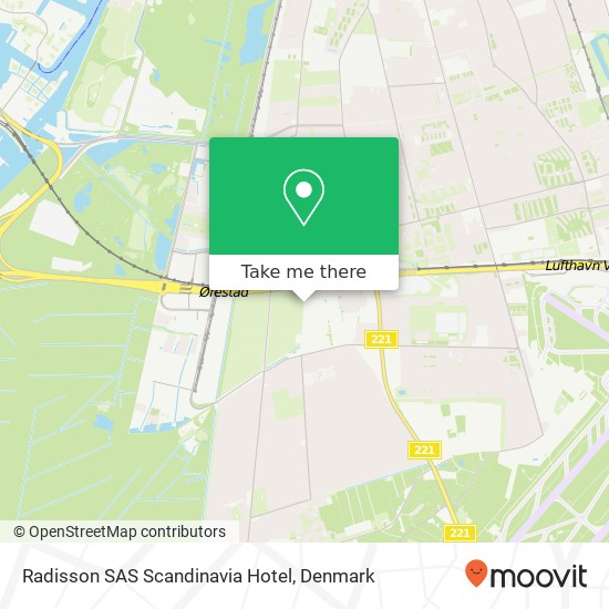 Radisson SAS Scandinavia Hotel map