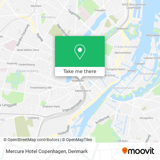 Mercure Hotel Copenhagen map