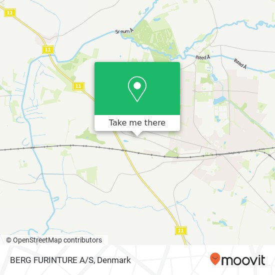 BERG FURINTURE A/S map