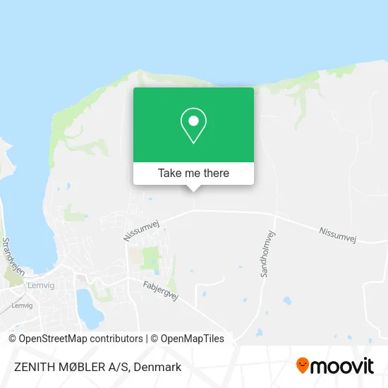 ZENITH MØBLER A/S map