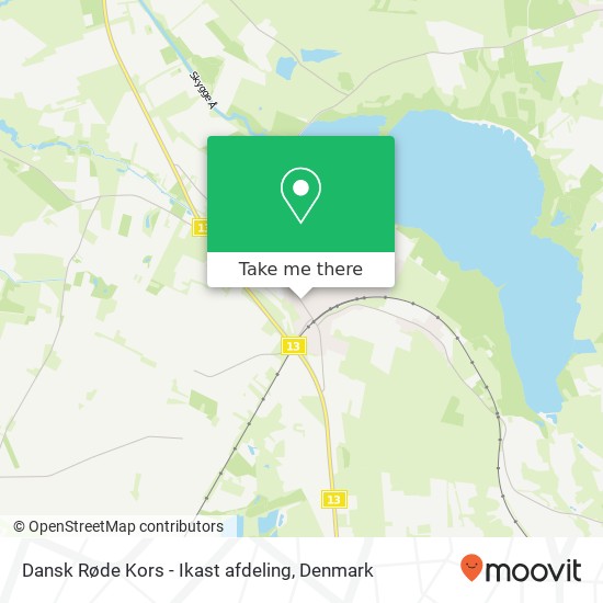 Dansk Røde Kors - Ikast afdeling map