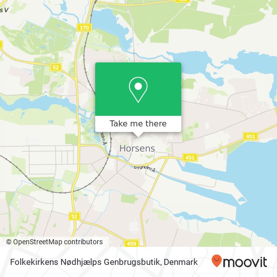 Folkekirkens Nødhjælps Genbrugsbutik map