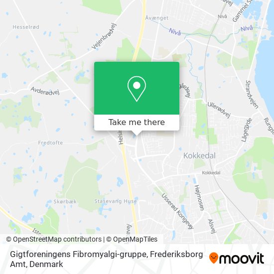 Gigtforeningens Fibromyalgi-gruppe, Frederiksborg Amt map