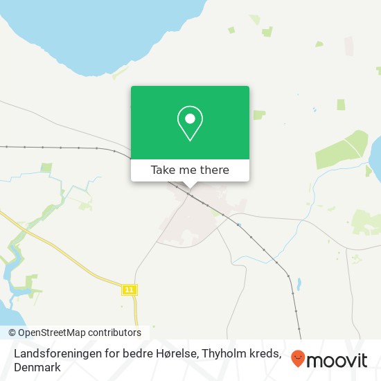 Landsforeningen for bedre Hørelse, Thyholm kreds map