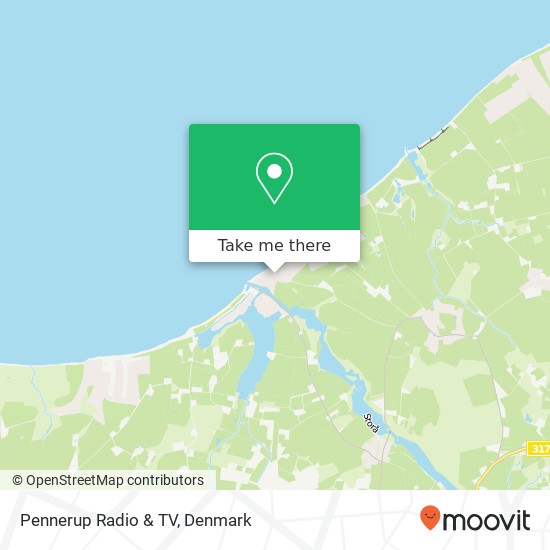 Pennerup Radio & TV map