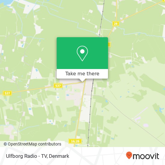 Ulfborg Radio - TV map