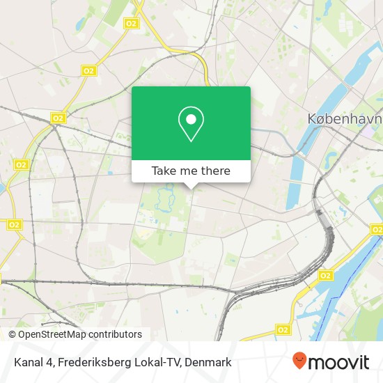 Kanal 4, Frederiksberg Lokal-TV map