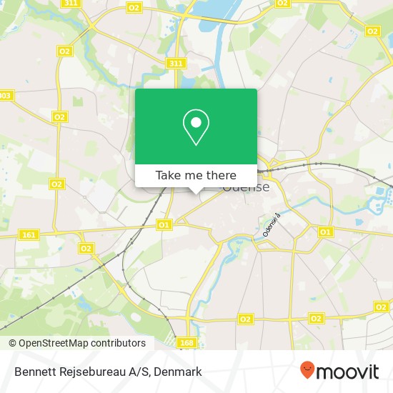 Bennett Rejsebureau A/S map