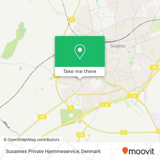 Susannes Private Hjemmeservice map