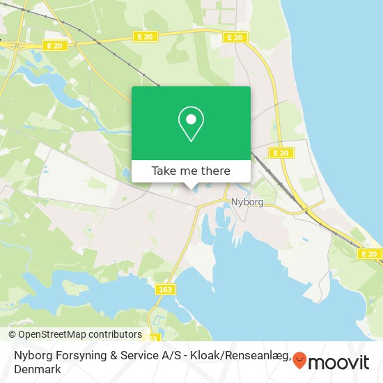 Nyborg Forsyning & Service A / S - Kloak / Renseanlæg map