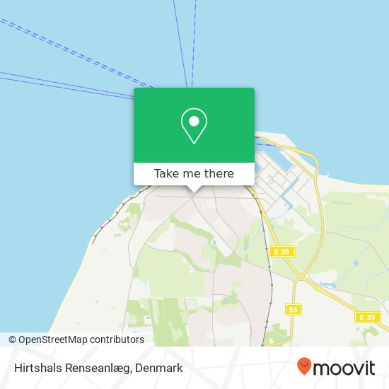 Hirtshals Renseanlæg map