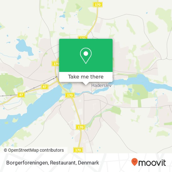 Borgerforeningen, Restaurant map