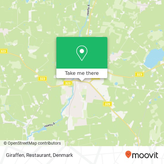 Giraffen, Restaurant map