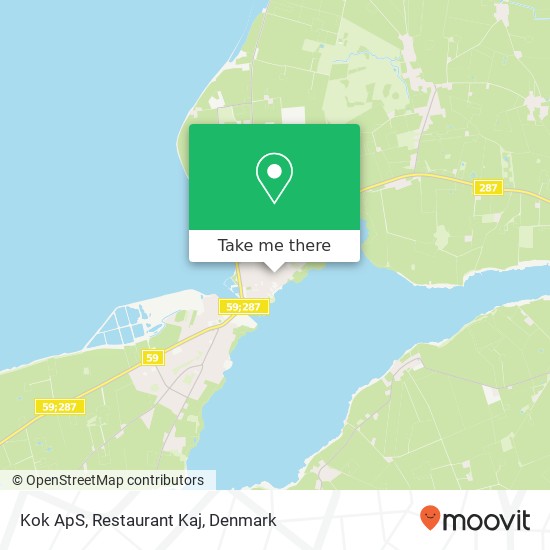 Kok ApS, Restaurant Kaj map