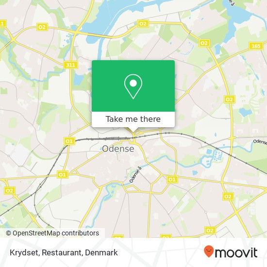 Krydset, Restaurant map