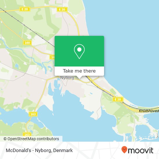 McDonald's - Nyborg map